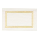 Lapaco 9Inch By 13.5Inch Econo Greek Key Straight Edge Gold Placemat 1000 Each - 1 Per Case