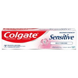 Colgate Maximum Strength Sensitive Whitening Fresh Mint Toothpaste 6 Ounce Tube - 6 Per Pack - 4 Per Case