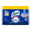Lysol Disinfectant Wipes Lemon & Lime 3-80 Each - 2 Per Case