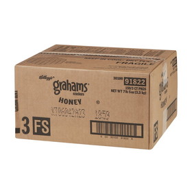 Kellogg's Honey Graham With Calcium Graham Cracker 3 Crackers Per Pack - 150 Per Case