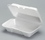 Genpak 9.5 Inch X 5.25 Inch X 3.5 Inch White Large Hoagie Foam Hinged Container, 100 Each, 125 per box, 4 per case, Price/Case