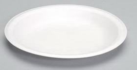 Genpak Celebrity 8.88 Inch White Foam Plate, 125 Each, 125 Per Box, 4 Per Case