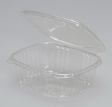 Genpak - Hinged 7.25 Inch X 6.38 Inch X 2.63 Inch Clear Hinged Deli Container, 100 Each, 100 per box, 2 per case