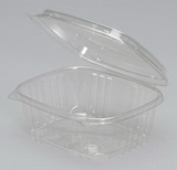 Genpak - Hinged 7.25 Inch X 6.38 Inch X 3 Inch Clear Hinged Deli High Dome Container, 100 Each, 100 per box, 2 per case