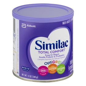 Similac Total Comfort Milk-Based Powder Baby Formula With Iron, 12.6 Ounces, 6 per case