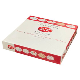 Handy Wacks 12 Inch X 12 Inch X 2.5 Inch Mexican Pepper Deli Paper, 1000 Count, 3 Per Case