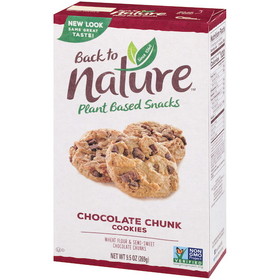 Back To Nature Chocolate Chunk Cookie 9.5 Ounce Box - 6 Per Case