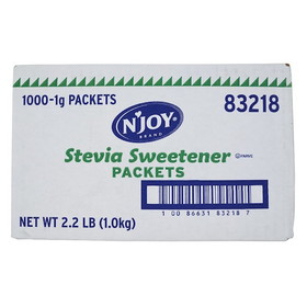 N'joy Sugar Substitute Green Stevia, 1 Gram, 1000 per case