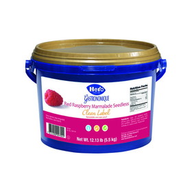 Hero Baking Jam Raspberry Seedless Clean, 12.12 Pounds, 1 per case
