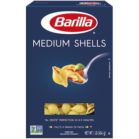 Barilla Medium Shells Pasta, 16 Ounces, 12 per case