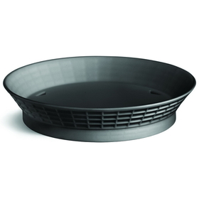 Tablecraft 157510BK 10.5 Diner Platter W/ Base Pp Black
