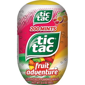 Tic Tac Fruit Adventure Bottle Pack, 3.4 Ounce, 12 per case