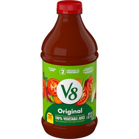 V8 Original Vegetable Juice, 46 Fluid Ounces, 6 per case