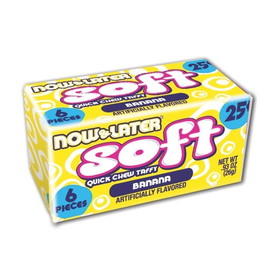 Now &amp; Later Soft Banana Chews, 0.93 Ounce, 12 per case