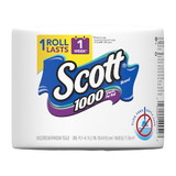 Scott Scott Bath Tissue Single Roll White 1 Individually Wrapped, 1000 Count, 36 per case