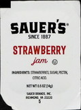Sauer Strawberry Jam Pouch, 0.5 Ounces, 200 per case
