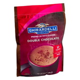 Ghirardelli Double Chocolate Hot Chocolate Pouch, 10.5 Ounces, 6 per case