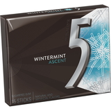 5 Gum Sugarfree Wintermint Ascent Stick Gum, 15 Piece, 10 per box, 12 per case
