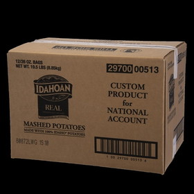 Idahoan Foods 2970000513 Idahoan Foods Custom Real Mashed Potato 26 Ounces Per Pouch - 12 Per Case