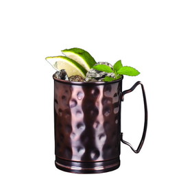 World Tableware Moscow Mule 14 Oz Cup W/Hammered And Antiqued Copper Finish, 12 Each, 1 per case