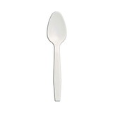 D & W Fine Pack Senate White Medium Weight Unwrapped White Teaspoon, 1000 Each, 1 per case