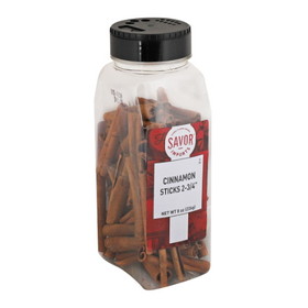 Savor Imports Cinnamon Sticks 2.75", 8 Ounce, 6 per case