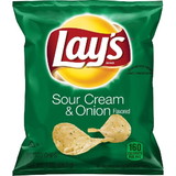 Lay's Sour Cream & Onion Potato Chips, 1 Ounces, 104 per case