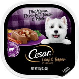 Cesar Canine Cuisine Filet Mignon Flavor With Bacon And Potato, 3.5 Ounces, 24 Per Case