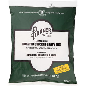 Pioneer Low Sodium Roasted Chicken Gravy Mix, 14 Ounces, 6 per case