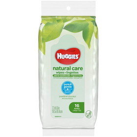 Huggies Natural Care Fragrance Free Travel Pack, 16 Count, 16 per case