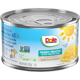 Dole Crushed Pineapple In Pineapple Juice 8 Ounces - 12 Per Case
