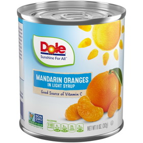 Dole In Light Syrup Mandarin Orange, 11 Ounces, 12 per case