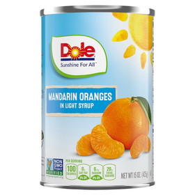 Dole In Light Syrup Mandarin Orange, 15 Ounces, 12 per case