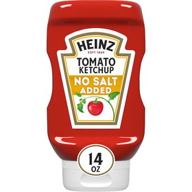 Heinz No Salt Ketchup, 14 Ounces, 6 per case