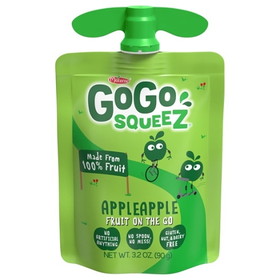 Gogo Squeez Applesauce 3.2 Ounce Pouch - 18 Per Pack - 1 Per Case