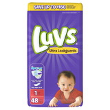 Luvs Diapers Jumbo Pack - Size 1, 48 Count, 2 per case