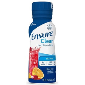 Ensure Shake Clear Mixed Fruit, 10 Fluid Ounce, 4 Per Pack, 3 Per Case