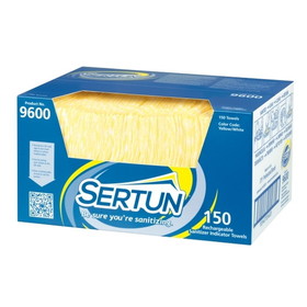 Sertun Sanitizer Indicator Towel Rechargeable, 150 Each, 1 per case
