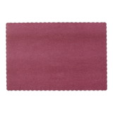 Lapaco Econo, Scalloped, Solid Colored, Burgundy Placemat, 1000 Each, 1 per case