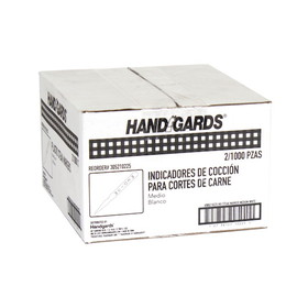Handgards White Medium Plastic Steak Marker, 1000 Each, 2 per case