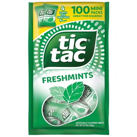 Tic Tac Freshmints Hard Candy, 6.7 Ounce, 10 Per Case