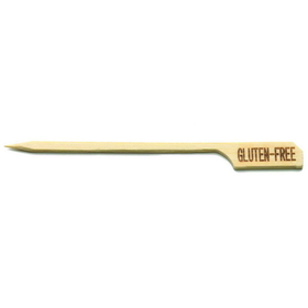 Tablecraft BAMP35G 3.5 Paddle Pick Imprinted W/ Gluten-Free