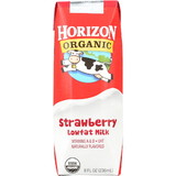 Horizon Organic Milk Aseptic Strawberry Organic, 8 Fluid Ounces, 3 per case