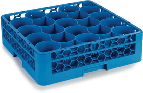 Carlisle Foodservice 20 Compartment Rack With 2 Extenders Carlisle Blue, 3 Each, 1 per case