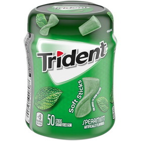 Trident Spearmint Gum, 50 Count, 6 per case