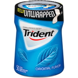 Trident Original Gum 50 Per Bottle - 6 Per Pack - 4 Per Case