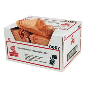 Chicopee 13" X 21" Chix Pro-Quat Foodservice, Red With Red Print, Medium Duty Towel With Microban, 1 Piece, 1 per case