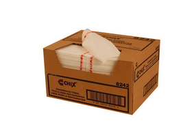 Chicopee 13" X 21" Chix Foodservice, Medium Duty, White With Red Print Towel, 1 Piece, 150 per box, 1 per case