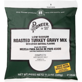 Pioneer Low Sodium Roasted Turkey Gravy Mix, 11.3 Ounces, 6 per case