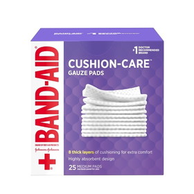 Johnson & Johnson Band-Aid Gauze 3 Inch X 3 Inch Pad 25 Per Box - 3 Per Pack - 8 Per Case